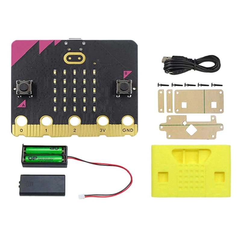 Комплект BBC Micro:Bit V2.2 GO, встроенный микрофон для динамика, сенсорный программируемый обучающий макетный Комплект «сделай сам»
Комплект BBC Micro:Bit V2.2 GO, встроенный микрофон для динамика, сенсорный программируемый обучающий макетный Комплект «сделай сам»
