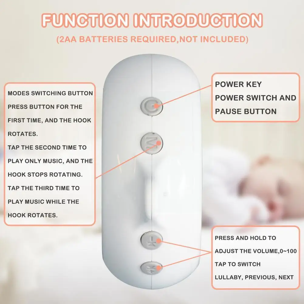 Baby Rotary Rattles Toys 0-12 Months Battery-Operated Mobile Crib Bed Holder Arm Bracket Music Box For Infants With 35pcs S B1B6
Baby Rotary Rattles Toys 0-12 Months Battery-Operated Mobile Crib Bed Holder Arm Bracket Music Box For Infants With 35pcs S B1B6