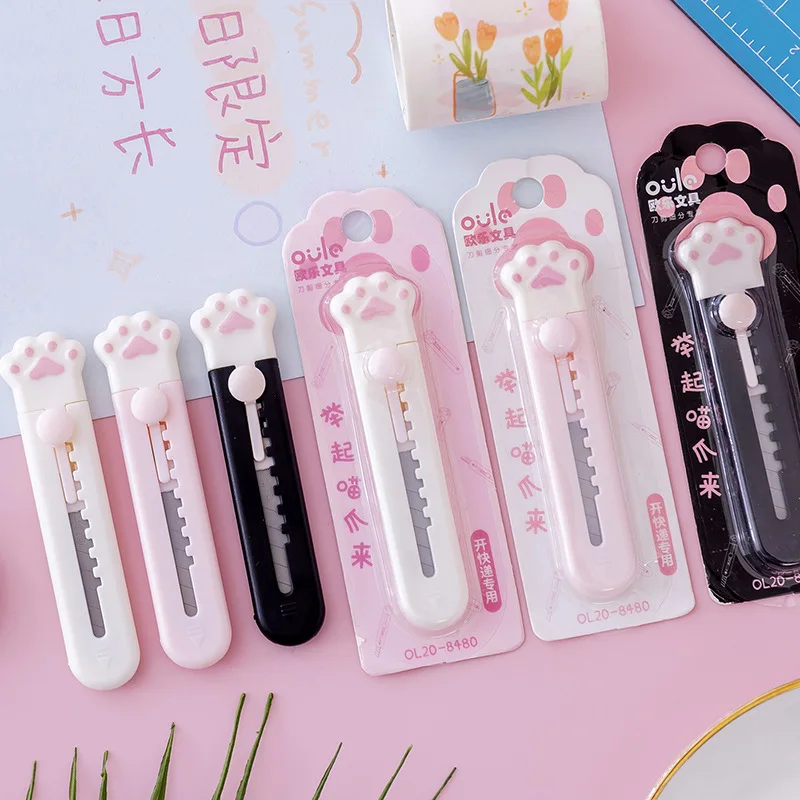 Cute Mini Cutter Utility Knife Student Art DIY Tools Creative Stationery School Supplies 
Cute Mini Cutter Utility Knife Student Art DIY Tools Creative Stationery School Supplies