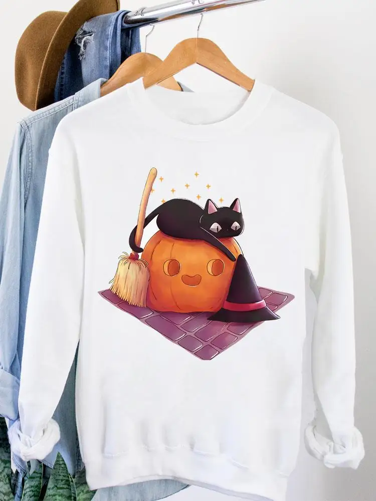 Cat Funny Style Pumpkin Women Fall Thanksgiving Halloween Autumn Clothing Fashion Pullovers O-neck Female Graphic Sweatshirts
Cat Funny Style Pumpkin Women Fall Thanksgiving Halloween Autumn Clothing Fashion Pullovers O-neck Female Graphic Sweatshirts