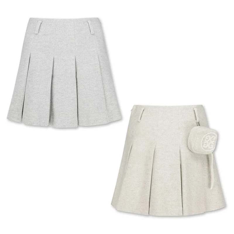 2023 New Autumn And Winter G4 Golf Clothing Women's Elegant Simple Woolen Pleated Skirt With Small Ball Bag Skirt
2023 New Autumn And Winter G4 Golf Clothing Women's Elegant Simple Woolen Pleated Skirt With Small Ball Bag Skirt