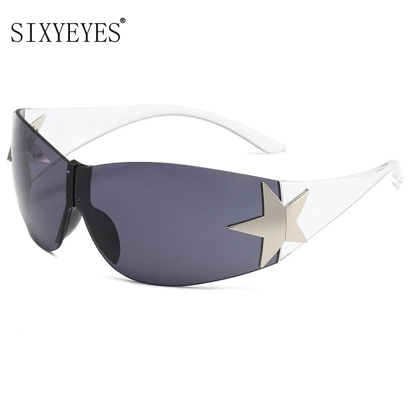 Punk Y2k One Piece Sunglasses Goggle Y2k Luxury Brand Sun Glasses Men 2000's Shades Eyewear UV400 Female Five Star Glasses
Punk Y2k One Piece Sunglasses Goggle Y2k Luxury Brand Sun Glasses Men 2000's Shades Eyewear UV400 Female Five Star Glasses