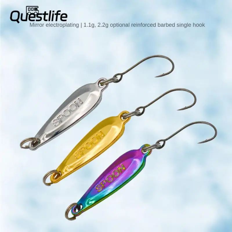Rotating Sequins Fishing Lures Anti-hanging Bottom Horse Mouth Melon Seeds Sequins Fishing Tackle 1.1g 2.2g With Sharp Hook
Rotating Sequins Fishing Lures Anti-hanging Bottom Horse Mouth Melon Seeds Sequins Fishing Tackle 1.1g 2.2g With Sharp Hook