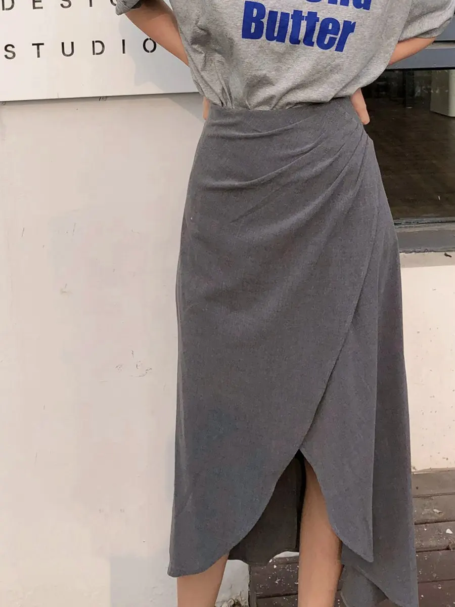 2022 Spring and Summer Irregular Split Skirt Women High Waist Mid-length A-line Skirt Midi Skirt
2022 Spring and Summer Irregular Split Skirt Women High Waist Mid-length A-line Skirt Midi Skirt