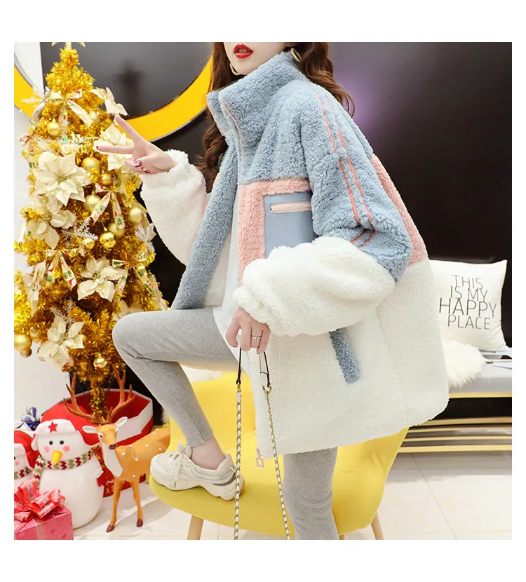 Lamb Wool fried street stand collar hoodie woman velvet thick autumn and winter Korean version loose zipper coat Instagram tide
Lamb Wool fried street stand collar hoodie woman velvet thick autumn and winter Korean version loose zipper coat Instagram tide