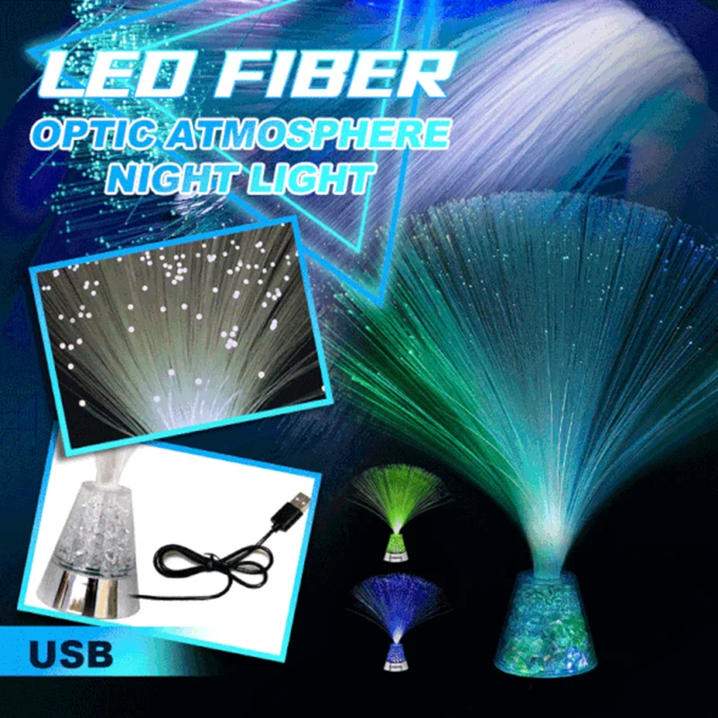 LED Fiber Optic Atmospheres Night Light Multi-Colored Changing Fiber Lights For Home Party Decoration TSL1
LED Fiber Optic Atmospheres Night Light Multi-Colored Changing Fiber Lights For Home Party Decoration TSL1