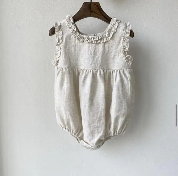 Rompers Covered Button O-neck Collar Sleeveless Solid Simple Clean Designable Soft Comfortable Summer Children Unisex
Rompers Covered Button O-neck Collar Sleeveless Solid Simple Clean Designable Soft Comfortable Summer Children Unisex