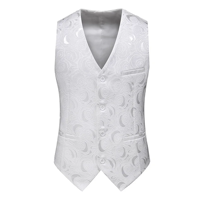 New Men's Suit Vest Wedding Dress Slim Top Beer Bottle Vest Korean Fashion Men's Single breasted White Clothes
New Men's Suit Vest Wedding Dress Slim Top Beer Bottle Vest Korean Fashion Men's Single breasted White Clothes