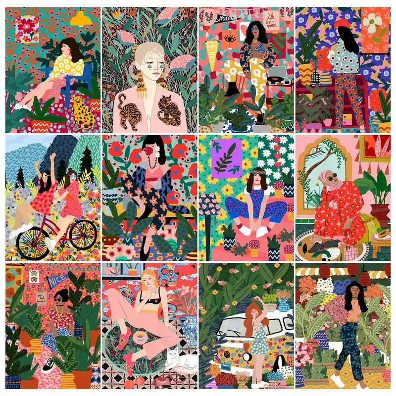 RUOPOTY Oil Painting By Numbers Cartoon Girl HandPainted DIY Frame Drawing On Canvas Pictures By Numbers Artwork Unique Gift
RUOPOTY Oil Painting By Numbers Cartoon Girl HandPainted DIY Frame Drawing On Canvas Pictures By Numbers Artwork Unique Gift