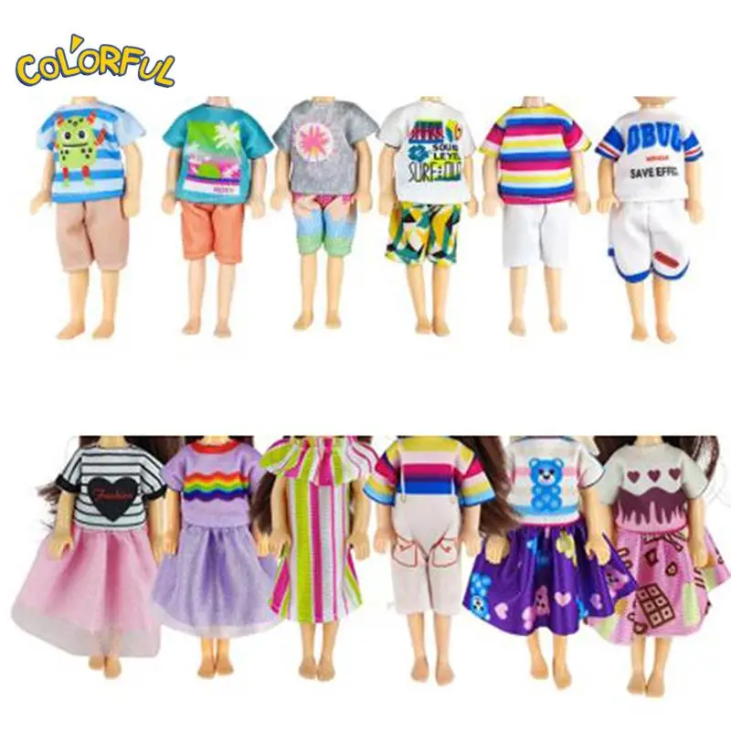 6 Items/ Lot Clothes For Barbie Game Wear Outfit Tops Pants 14 Cm Dress Miniature Accessories For Barbie DIY Girls toys for girl
6 Items/ Lot Clothes For Barbie Game Wear Outfit Tops Pants 14 Cm Dress Miniature Accessories For Barbie DIY Girls toys for girl