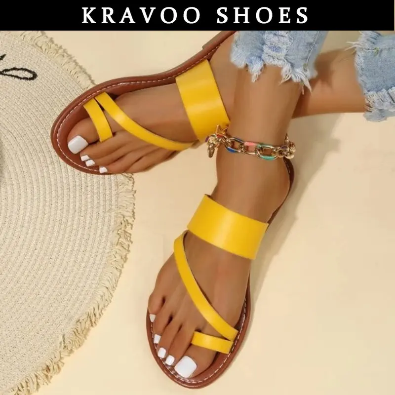 KRAVOO Summer Solid Flat Sandals Fashion Open Toe Outdoor Slippers Casual Beach Women's Shoes Plus Size Zapatos De Mujer Slides
KRAVOO Summer Solid Flat Sandals Fashion Open Toe Outdoor Slippers Casual Beach Women's Shoes Plus Size Zapatos De Mujer Slides
