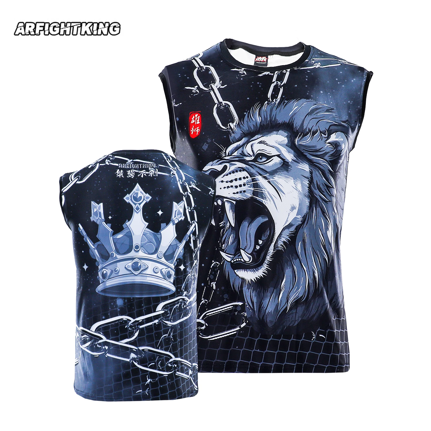 Muay Thai Shirt Sleeveless Vest Rashguard Jiu Jitsu Men‘s MMA Boxing T-Shirt Lion Print BJJ Kickboxing Fight Jerseys Tank Tops
Muay Thai Shirt Sleeveless Vest Rashguard Jiu Jitsu Men‘s MMA Boxing T-Shirt Lion Print BJJ Kickboxing Fight Jerseys Tank Tops
