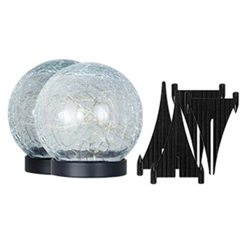 Cracked Glass Ball Lamp 2 Pack Solar Garden Lights Outdoor Waterproof, 30 LED Ground Landscape Yard Decor (Warm White) Durable
Cracked Glass Ball Lamp 2 Pack Solar Garden Lights Outdoor Waterproof, 30 LED Ground Landscape Yard Decor (Warm White) Durable