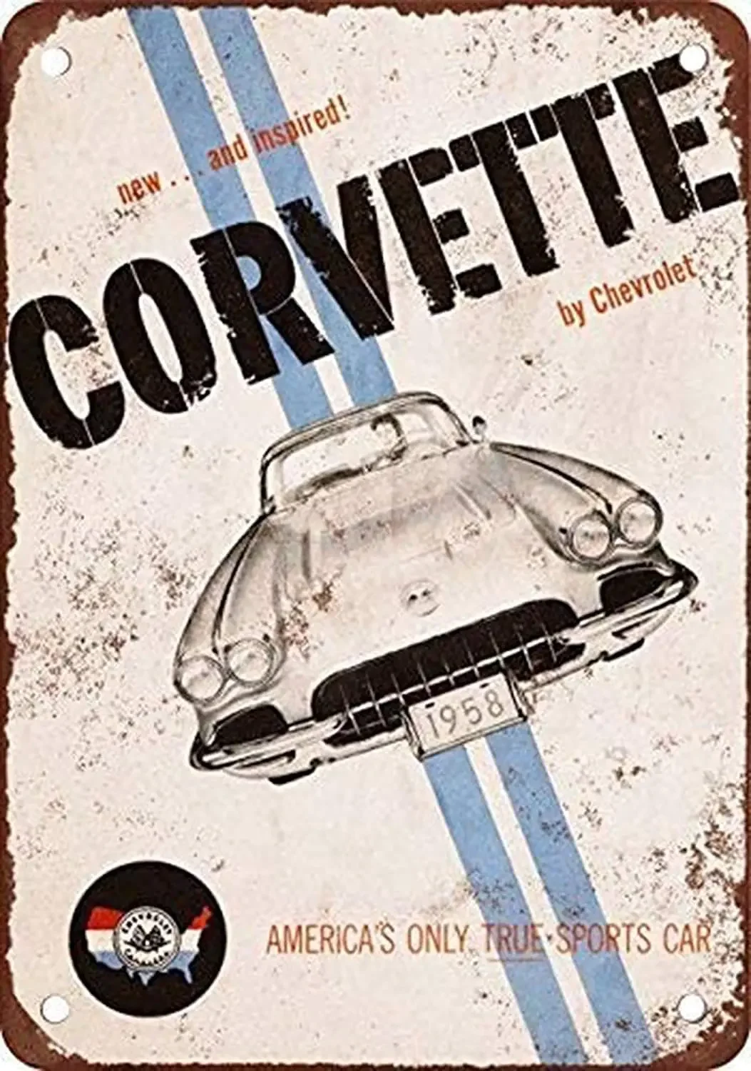 1958 Corvette жестяной знак 8x12 дюймов, тележка жестяной знак винтаж жестяные вывески «Garage»
1958 Corvette жестяной знак 8x12 дюймов, тележка жестяной знак винтаж жестяные вывески «Garage»