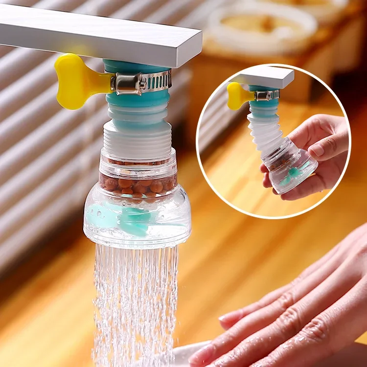 

Layers Water Filter Tap Purifier Medical Stone Coconut Charcoal Nozzle for Faucet Kitchen Accesories Household Water Filter