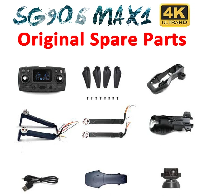 ZLL SG906 MAX1 Drone Original Spare Parts Propeller Blade Motor Arm Body Shell Obstacle Avoidance Battery Charger Cable Etc.
ZLL SG906 MAX1 Drone Original Spare Parts Propeller Blade Motor Arm Body Shell Obstacle Avoidance Battery Charger Cable Etc.