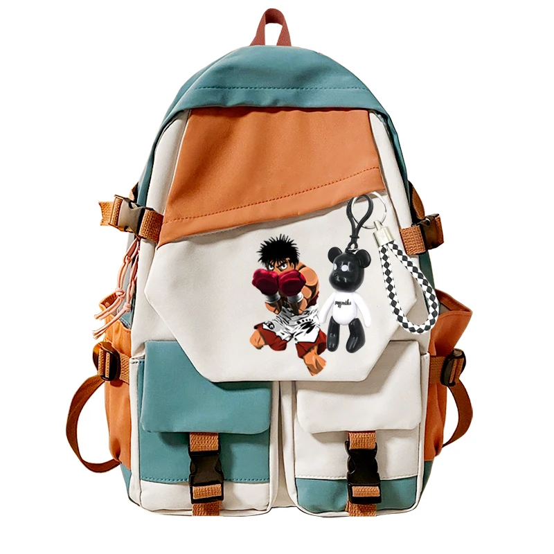 Hajime No Ippo Anime Pullover KGB Makunouchi Graphic Schoolbag Unisex Contrast Color Bag Casual Fashion Hajime No Ippo Backpacks 
Hajime No Ippo Anime Pullover KGB Makunouchi Graphic Schoolbag Unisex Contrast Color Bag Casual Fashion Hajime No Ippo Backpacks
