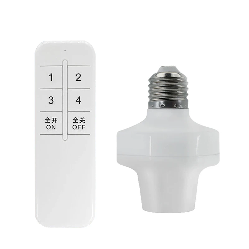 E27 Wireless Remote Control Light Lamp Holder High Quality 20M Base oN/off Switch Socket Range Smart Device For LED Bulb Newest
E27 Wireless Remote Control Light Lamp Holder High Quality 20M Base oN/off Switch Socket Range Smart Device For LED Bulb Newest