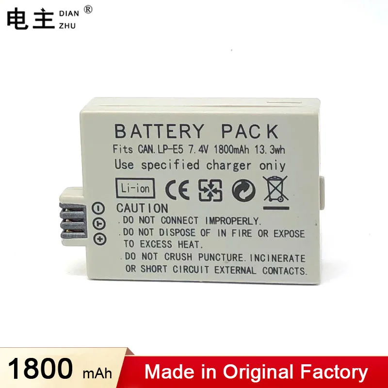 LP-E5 LPE5 LP E5 Battery Charger For Canon EOS 1000D 450D 500D KISS F X2 X3 Rebel T1i XTi XS Camera
LP-E5 LPE5 LP E5 Battery Charger For Canon EOS 1000D 450D 500D KISS F X2 X3 Rebel T1i XTi XS Camera