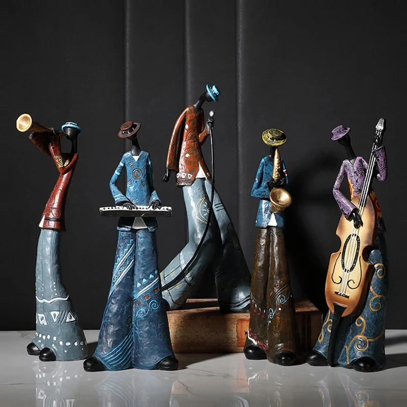 Rock Band Music Art Character Model Statue Creative Living Room Decoration Wine Cabinet Ornaments Figurine Resin Craft Supplies
Rock Band Music Art Character Model Statue Creative Living Room Decoration Wine Cabinet Ornaments Figurine Resin Craft Supplies
