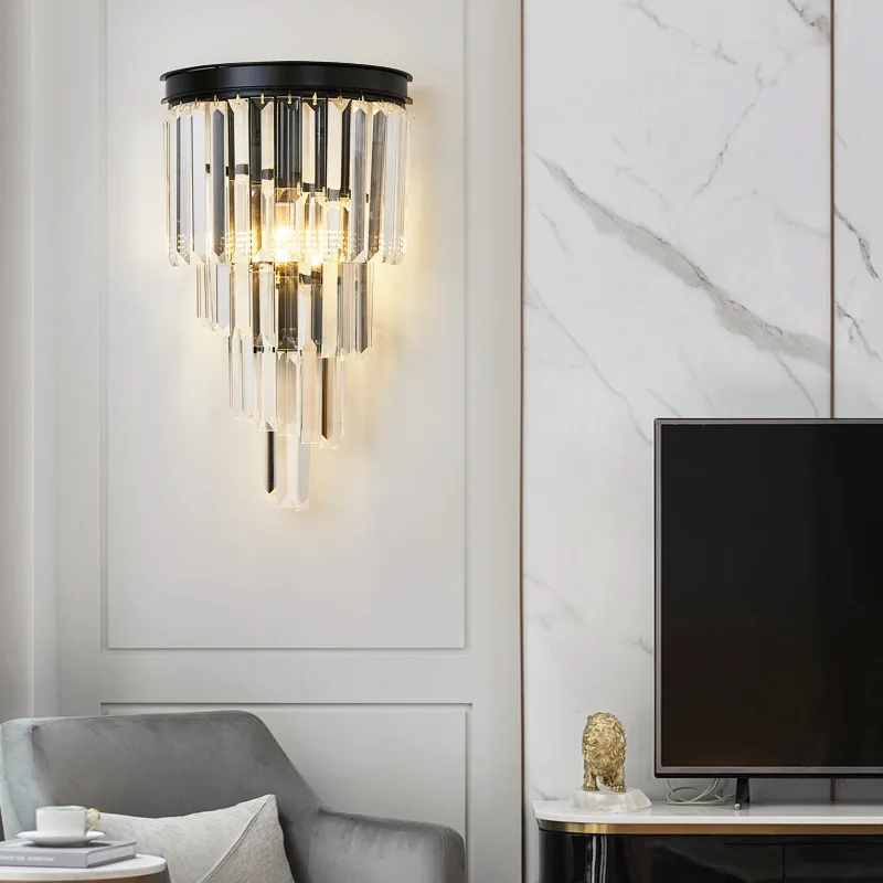Nordic Light Luxury Living Room Background Wall Staircase Aisle Lamp Modern Minimalist Crystal Wall Lamp Bedroom Bedside Lamp
Nordic Light Luxury Living Room Background Wall Staircase Aisle Lamp Modern Minimalist Crystal Wall Lamp Bedroom Bedside Lamp