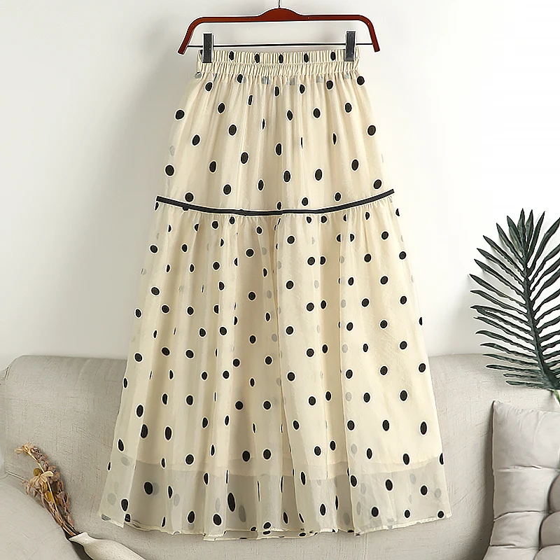 2023 New Fashion Polka Dot Tulle Skirt Women Spring Summer Sweet Elegant Long Skirt Female Korean Mid-Calf Skirt Lady Mesh Skirt
2023 New Fashion Polka Dot Tulle Skirt Women Spring Summer Sweet Elegant Long Skirt Female Korean Mid-Calf Skirt Lady Mesh Skirt