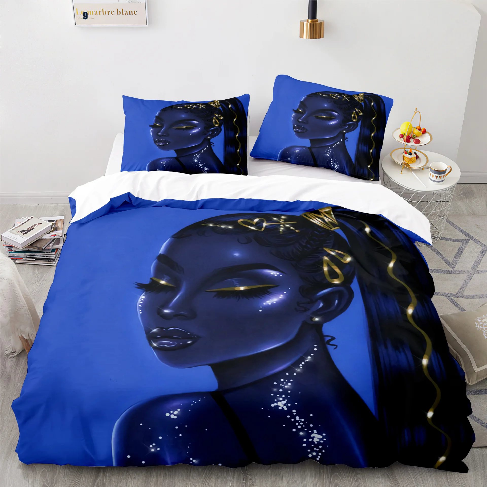 African American Black Girl Full Bedding Set,Black Girl Duvet Cover,3D Comforter Cover Set,Birthday Gift for Black Women Girls
African American Black Girl Full Bedding Set,Black Girl Duvet Cover,3D Comforter Cover Set,Birthday Gift for Black Women Girls