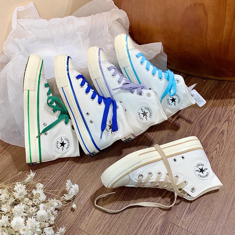 Sneakers Women Shoes 2022 Lace Up Round Toe Women's Flat Canvas Shoes Classic Style Comfortable High-top White Sneakers
Sneakers Women Shoes 2022 Lace Up Round Toe Women's Flat Canvas Shoes Classic Style Comfortable High-top White Sneakers