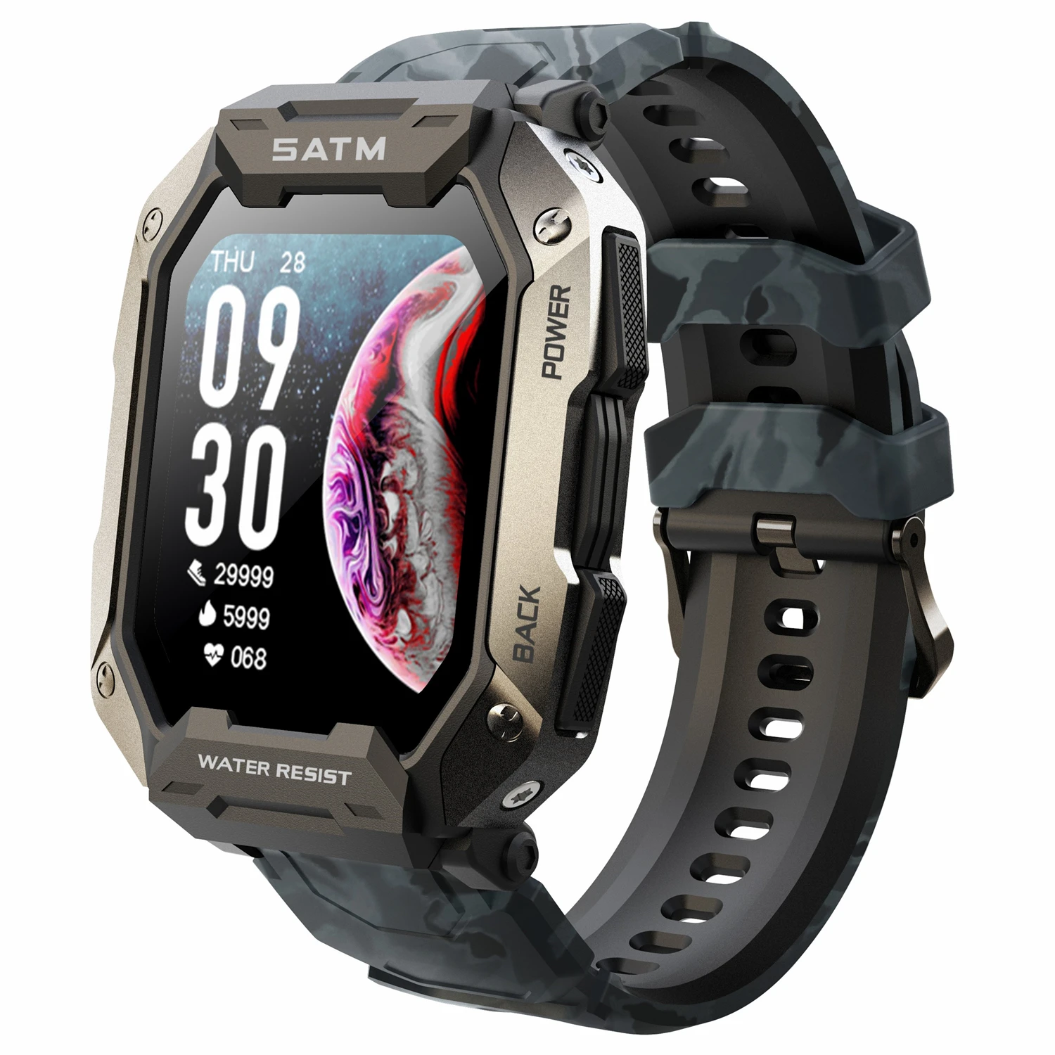 C20 Military Smart Watch Men Carbon Black Ultra Army Outdoor IP68 Waterproof Heart Rate Blood Oxygen Monitor Smartwatch 2023
C20 Military Smart Watch Men Carbon Black Ultra Army Outdoor IP68 Waterproof Heart Rate Blood Oxygen Monitor Smartwatch 2023