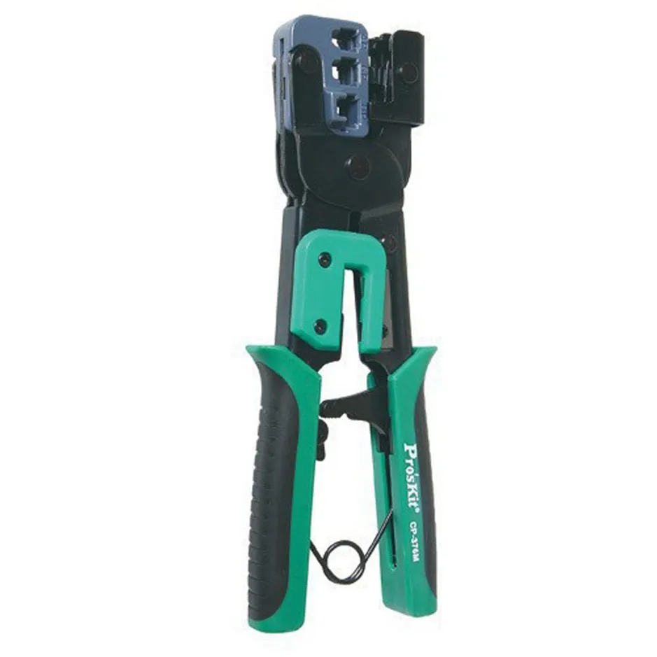 CP-376M Modular Herramienta Que Prensa (225mm), 4 p 6 p 8 p cable ethernet alicates que prensan, 3 1 ratchet alicates que prensa
CP-376M Modular Herramienta Que Prensa (225mm), 4 p 6 p 8 p cable ethernet alicates que prensan, 3 1 ratchet alicates que prensa