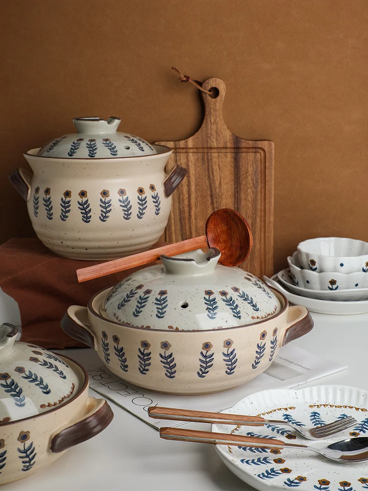 Casserole/Stewpot Soup Pot Household Gas Stove Dedicated Claypot Rice Ceramic Pot Open Flame
Casserole/Stewpot Soup Pot Household Gas Stove Dedicated Claypot Rice Ceramic Pot Open Flame