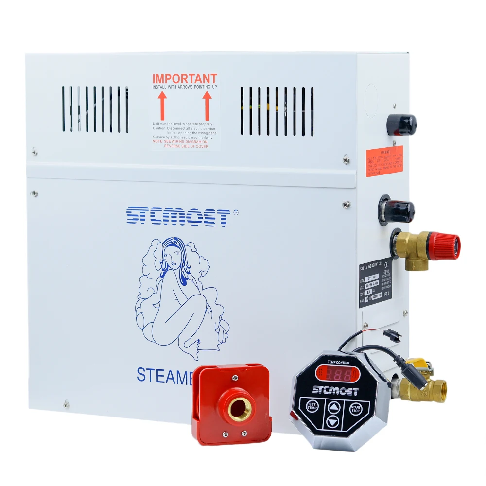 

6KW 220V Steam Generator for sauna bath home SPA shower with ST-135M controller