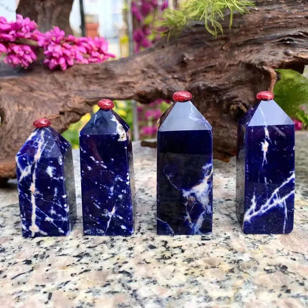 1 Pcs High Quality Sodalite Tower Healing Crystal Stone Quadrangular Point Polishing Energy Ore Wand For Home Decor
1 Pcs High Quality Sodalite Tower Healing Crystal Stone Quadrangular Point Polishing Energy Ore Wand For Home Decor