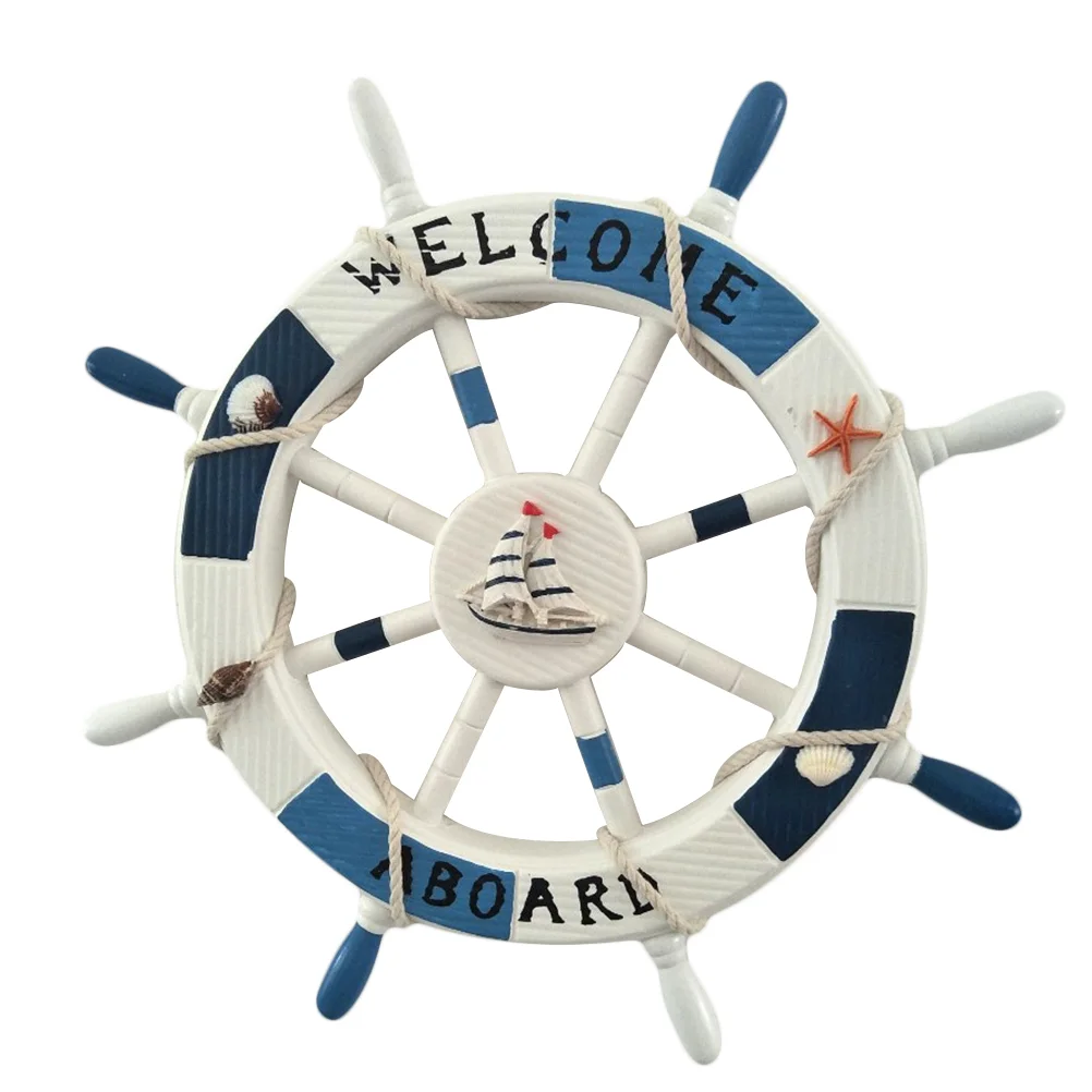 Decor Nautical Wheel Wall Wooden Mediterranean Ship Beach Ornament Rudder Boat Decoration Hanging Home Steering House Bathroom
Decor Nautical Wheel Wall Wooden Mediterranean Ship Beach Ornament Rudder Boat Decoration Hanging Home Steering House Bathroom