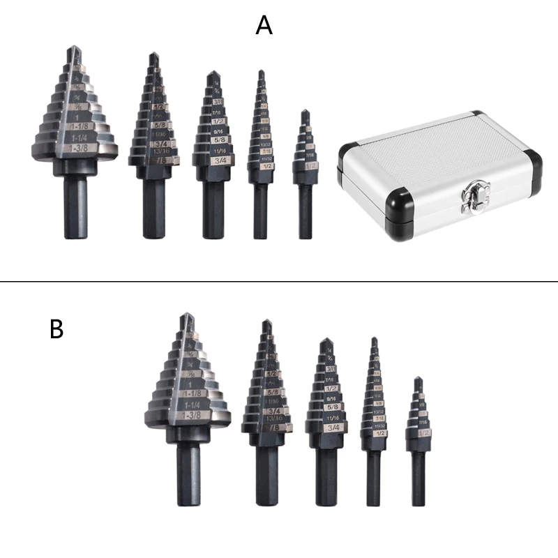 

British Step Drill Bits for Expansion of Iron/Copper/ Aluminum/Plastic Below 4Mm
