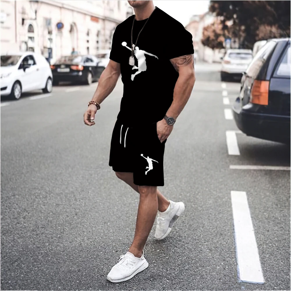 2022 New Men T Shirt Set Men's Sets Basketball Male Suits With Pants Summer Men Tracksuit 2 Piece Set Print Sport Casual Clothes
2022 New Men T Shirt Set Men's Sets Basketball Male Suits With Pants Summer Men Tracksuit 2 Piece Set Print Sport Casual Clothes