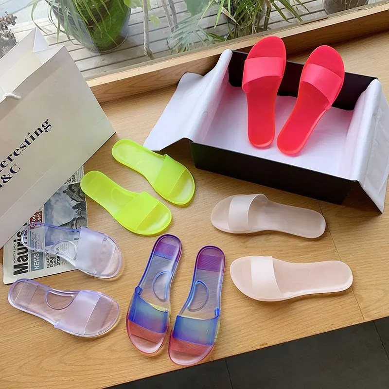 Women Slipper Flat Shoes Summer Beach PVC Soft Sole Sandals Candy Colors Leisure Women Indoor Bathroom Anti-slip Slides
Women Slipper Flat Shoes Summer Beach PVC Soft Sole Sandals Candy Colors Leisure Women Indoor Bathroom Anti-slip Slides