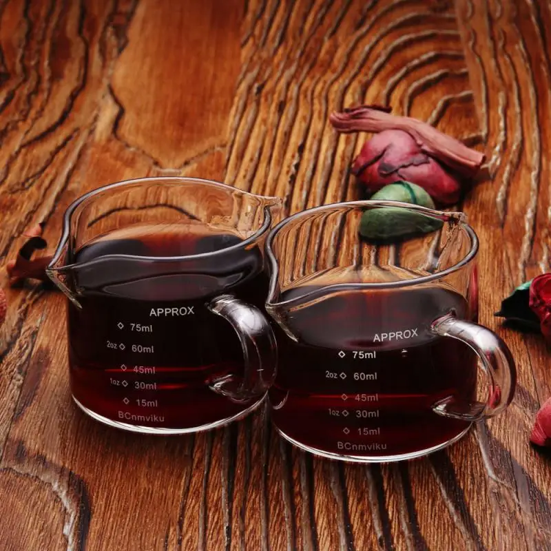 Pour Spout Milk Jug Durable Measure Mug Double Mouth Wood Handle Glass Measuring Cup 2023 75ml Glass Measuring Cup Espresso
Pour Spout Milk Jug Durable Measure Mug Double Mouth Wood Handle Glass Measuring Cup 2023 75ml Glass Measuring Cup Espresso