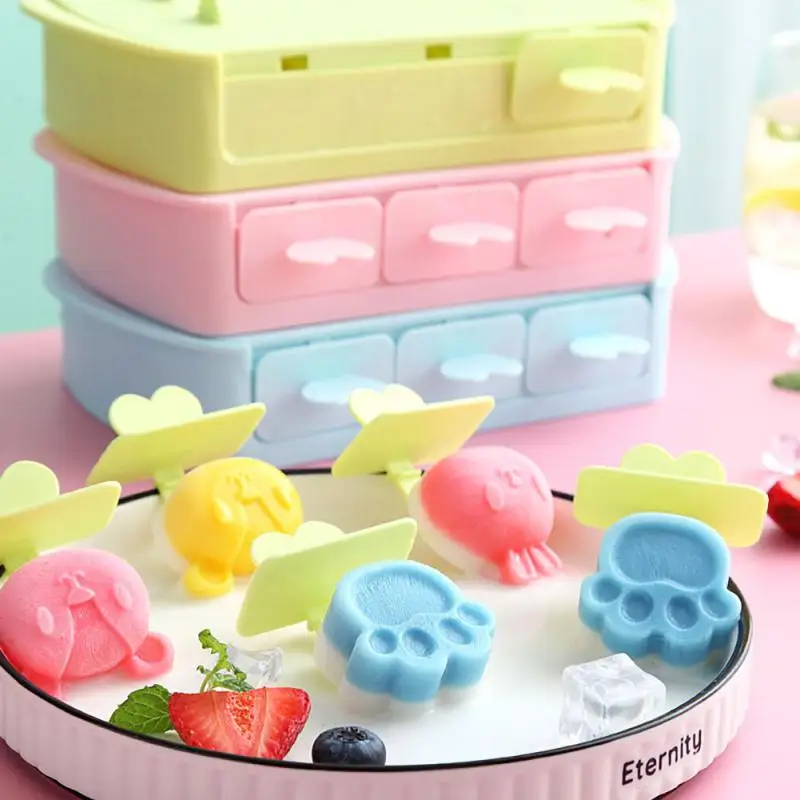 Silicone Children's Ice Tray Home Ice Cream Mold DIY Ice Cream Tools Popsicle Mold Popsicle Box Kitchen Tools 
Silicone Children's Ice Tray Home Ice Cream Mold DIY Ice Cream Tools Popsicle Mold Popsicle Box Kitchen Tools