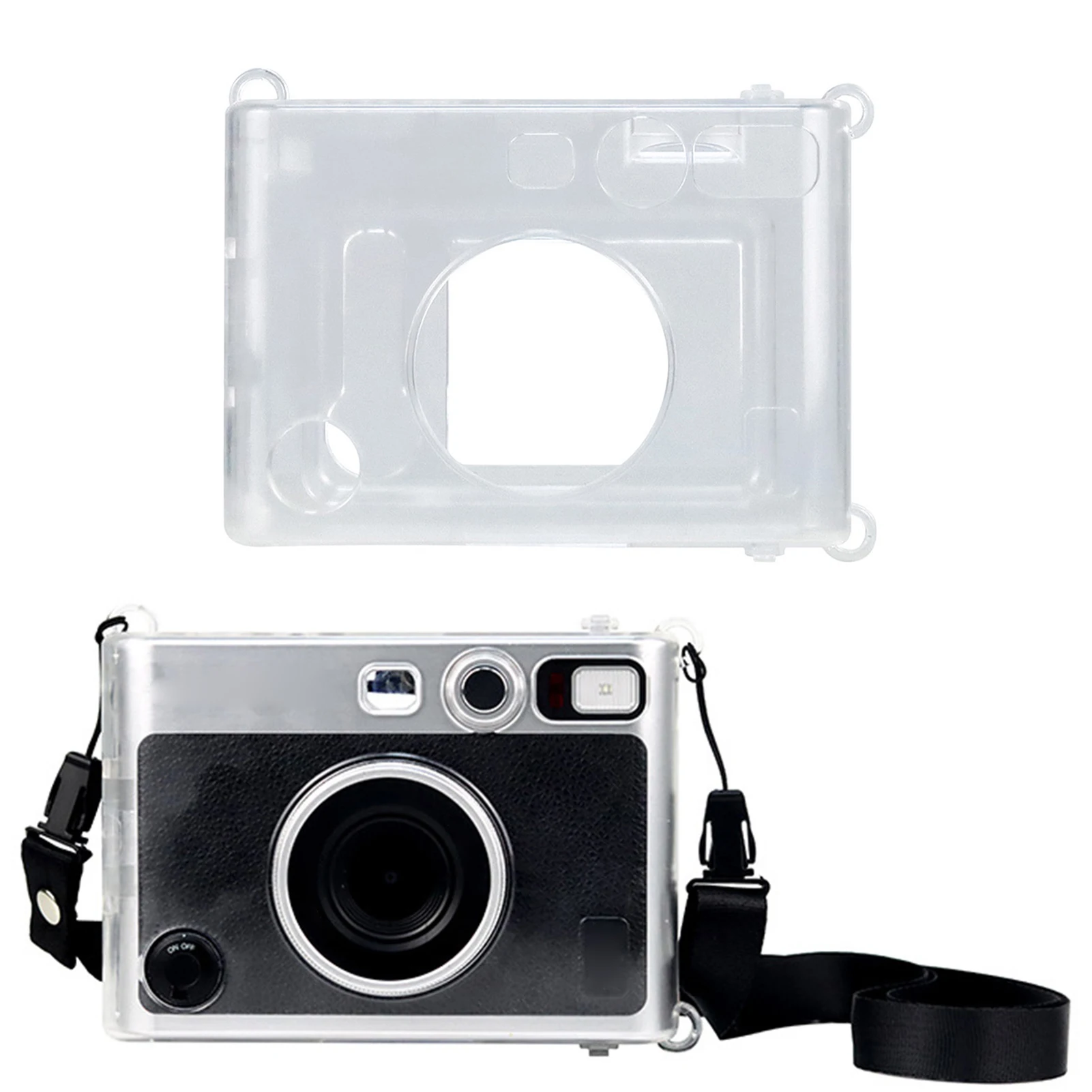 Camera Case Crystal PVC Transparent Protector Shell Cover With Removable Shoulder Strap Compatible ForInstax Mini EVO
Camera Case Crystal PVC Transparent Protector Shell Cover With Removable Shoulder Strap Compatible ForInstax Mini EVO