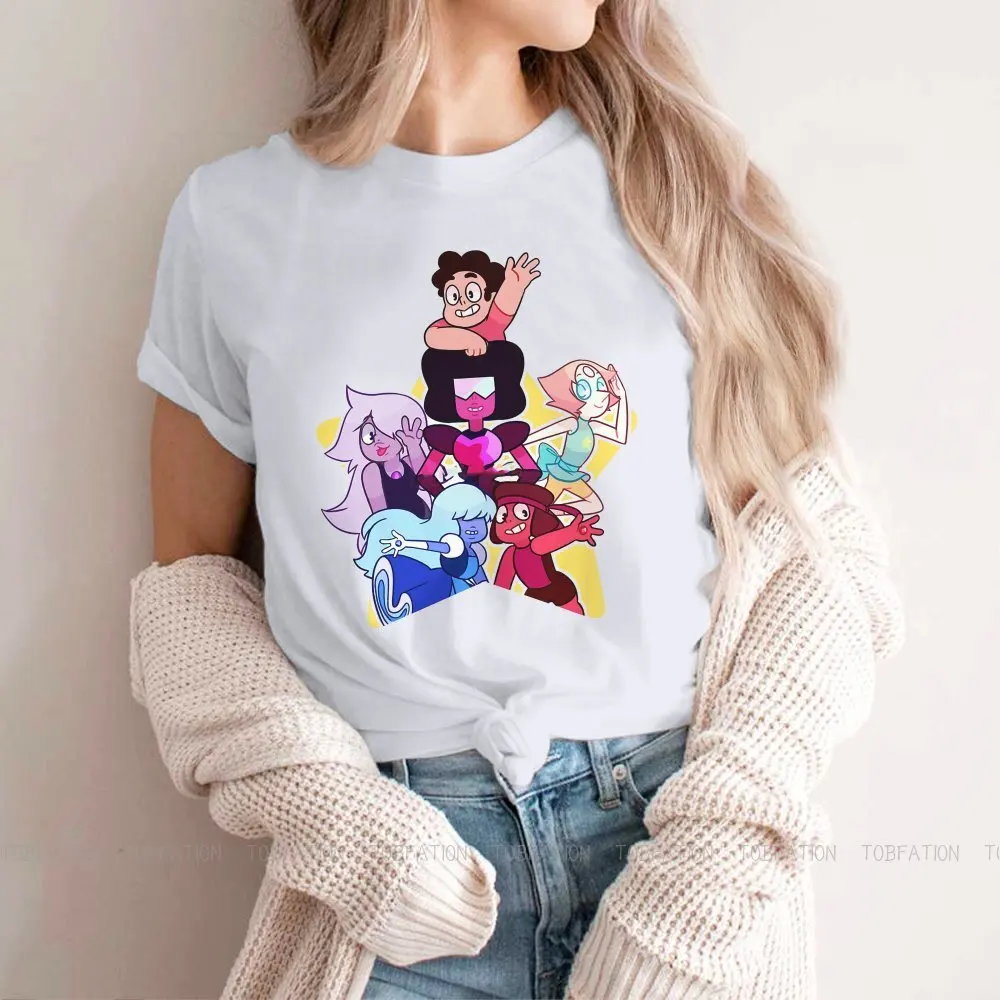 

Crystal Gems Style TShirt for Girl Steven Universe American Animated Crystal Comfortable New Design Gift Idea T Shirt Stuff 5XL