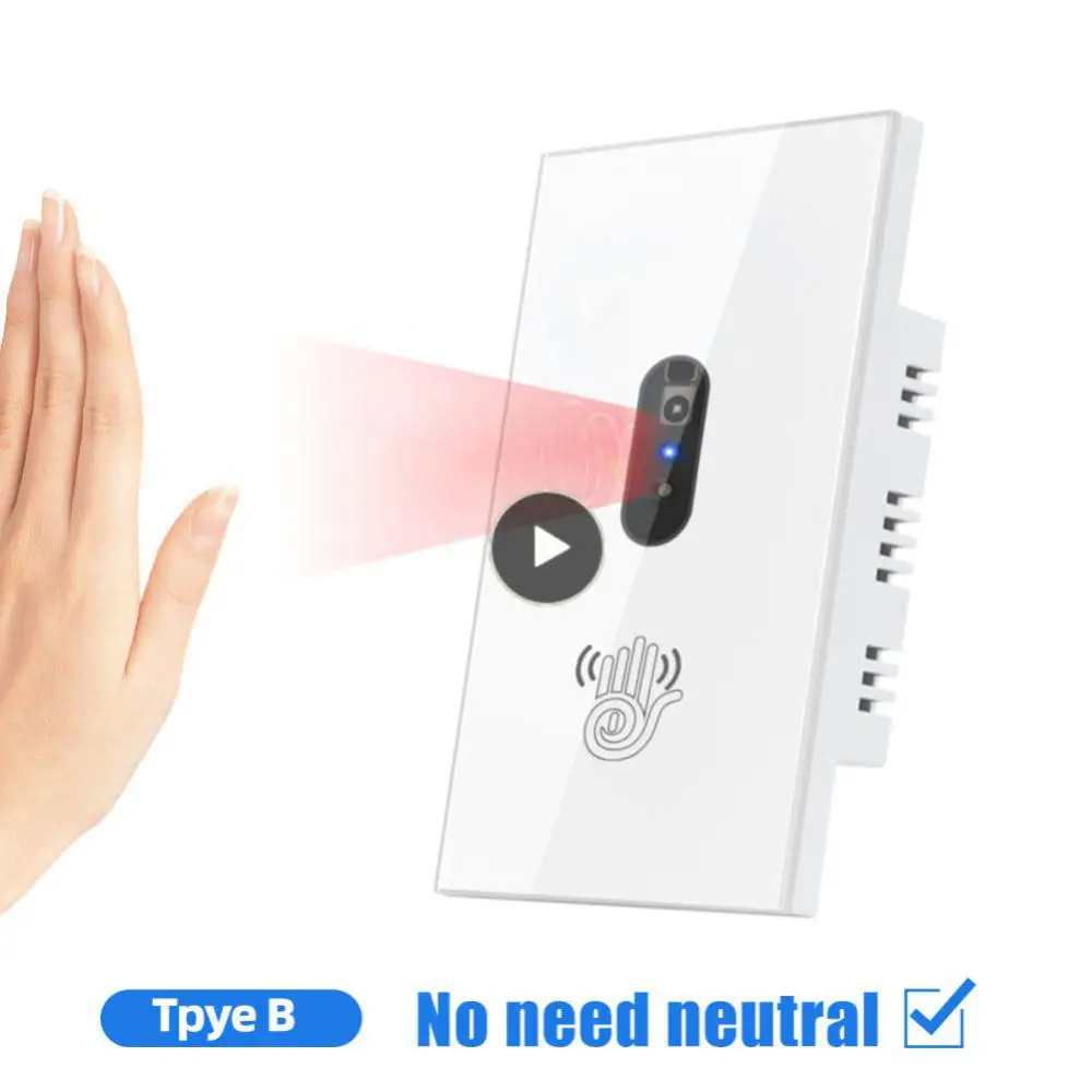 Tempered Glass Panel Without Touching 3w-300w Smart Wall Switches Home Automation Infrared Induction Wave Switch
Tempered Glass Panel Without Touching 3w-300w Smart Wall Switches Home Automation Infrared Induction Wave Switch