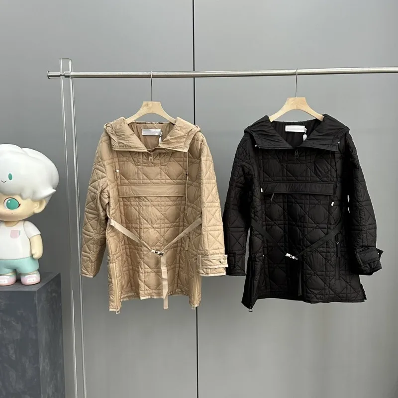 Autumn and winter female hooded Down jacket Y2K Casual jacket argyle Long pattern Goose down pullover comfort warm fashion coat
Autumn and winter female hooded Down jacket Y2K Casual jacket argyle Long pattern Goose down pullover comfort warm fashion coat