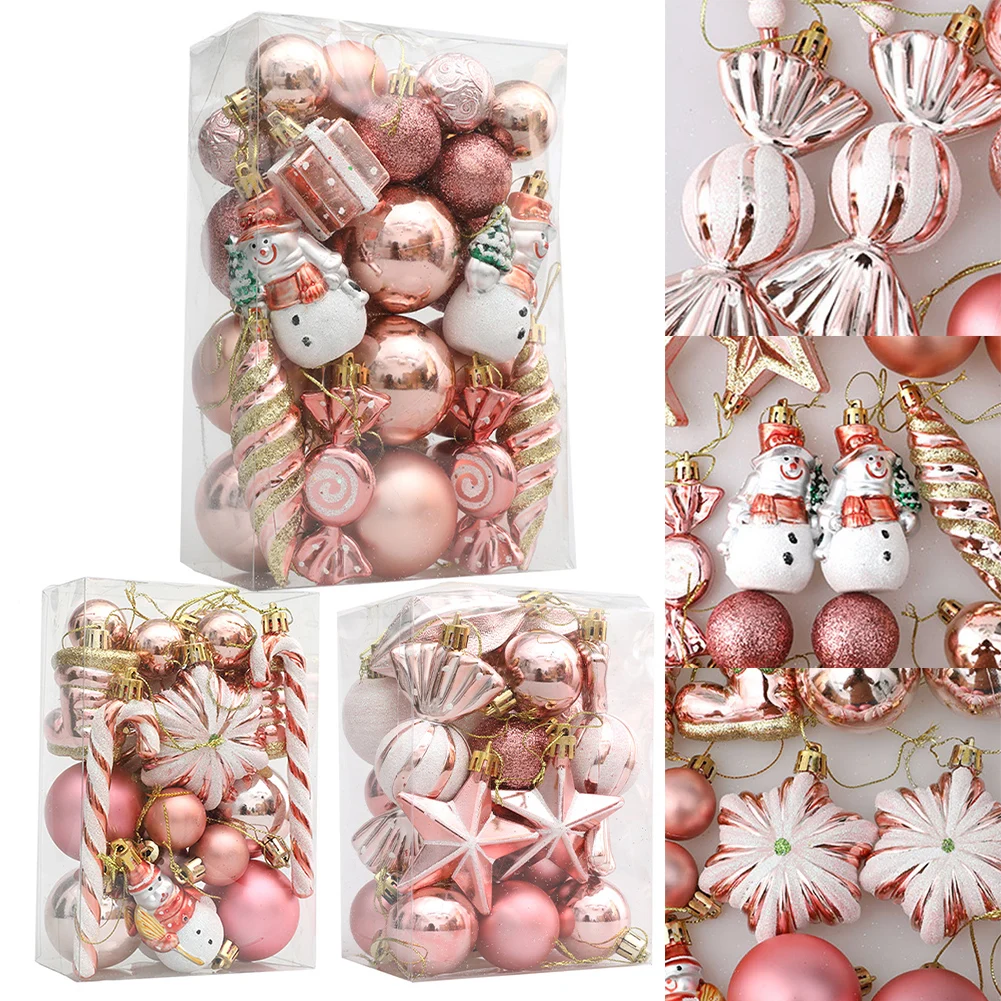 20/29PCS Christmas Ball Ornaments Tree Hanging Decorations Candy Cane Pine Cone Ornament Set For Holiday Wedding Party Navidad
20/29PCS Christmas Ball Ornaments Tree Hanging Decorations Candy Cane Pine Cone Ornament Set For Holiday Wedding Party Navidad