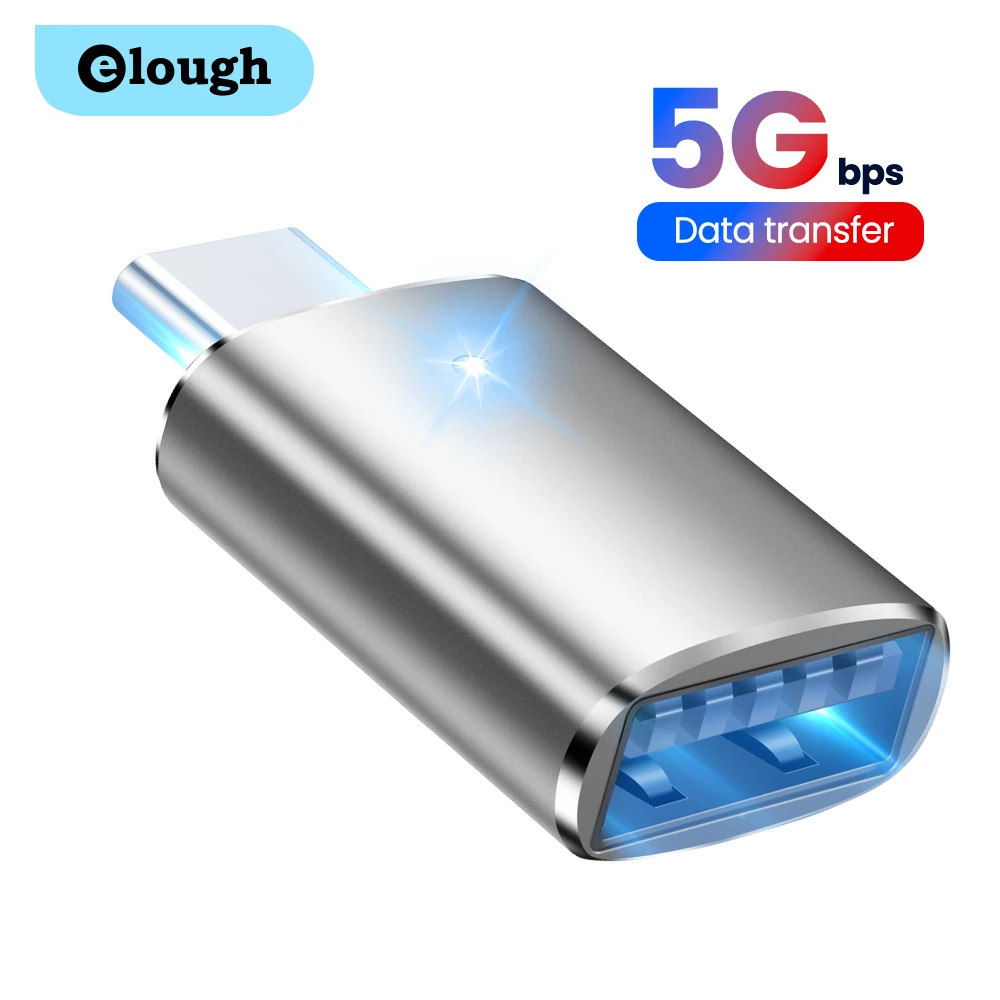 Elough USB 3.0 Type-C OTG Adapter Type C USB C Male To USB Female Converter For Macbook Xiaomi Samsung S20 USBC OTG Connector
Elough USB 3.0 Type-C OTG Adapter Type C USB C Male To USB Female Converter For Macbook Xiaomi Samsung S20 USBC OTG Connector