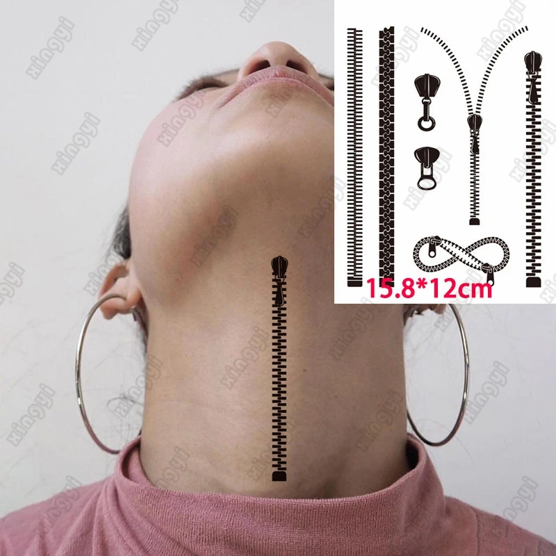 Waterproof Temporary Tatoo Stickers Little Pattern Zipper Pattern Key Water Transfer Fake Tatoo Flash Tatto for Men Women Kids
Waterproof Temporary Tatoo Stickers Little Pattern Zipper Pattern Key Water Transfer Fake Tatoo Flash Tatto for Men Women Kids