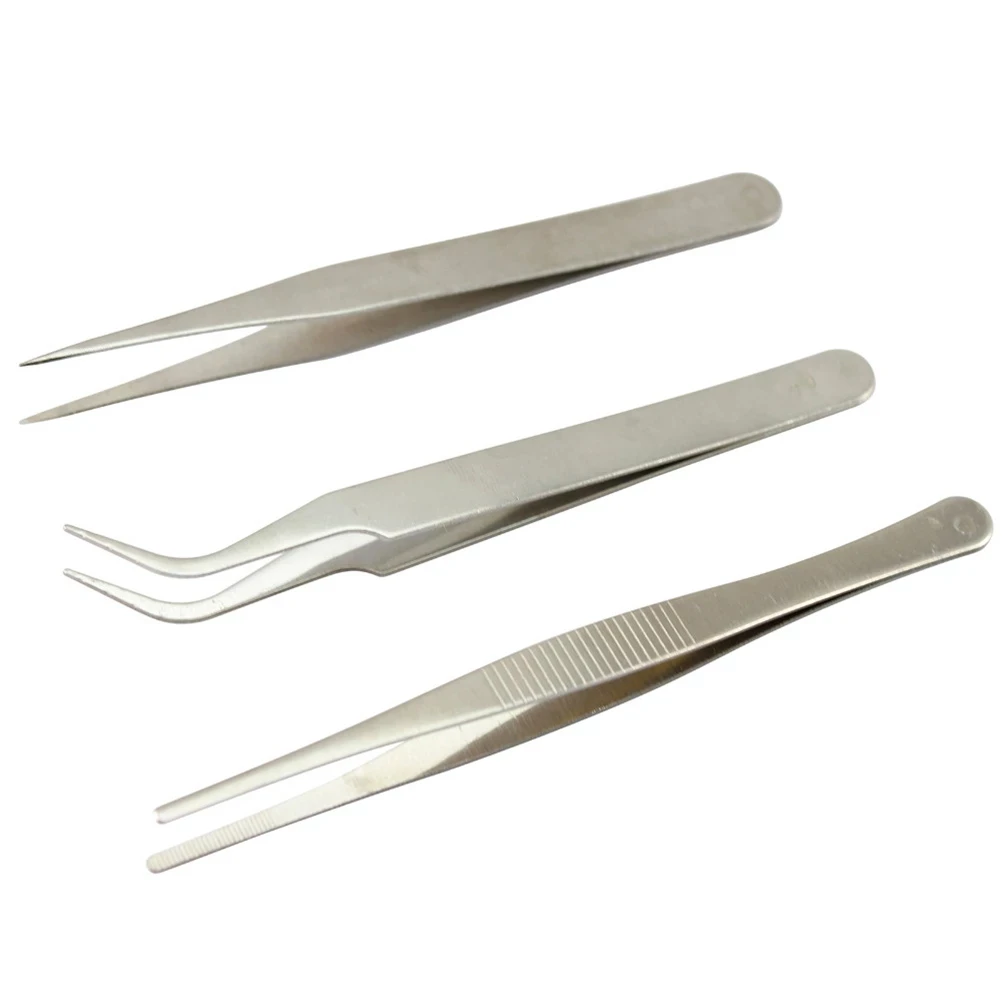 3pcs Stainless Steel Assembly Repair Precision Set Tool Electronic Tweezers Mechanic Electronic Cigarette Vape Hand Tools
3pcs Stainless Steel Assembly Repair Precision Set Tool Electronic Tweezers Mechanic Electronic Cigarette Vape Hand Tools