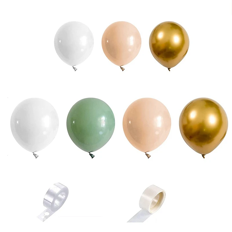 

Набор воздушных шаров с арочным венком из 102 шт., зеленый латекс с металлическими золотыми шарами для дня рождения, свадьбы, помолвки, Baby Shower