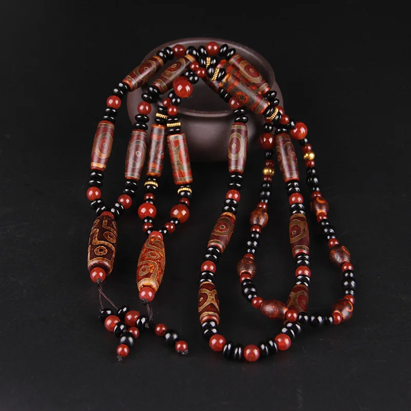 Natural Tibetan National Jewelry Agate Dzi Bead Pendant Necklaces Female Old Agate Sweater Chain customized pendants Necklace
Natural Tibetan National Jewelry Agate Dzi Bead Pendant Necklaces Female Old Agate Sweater Chain customized pendants Necklace