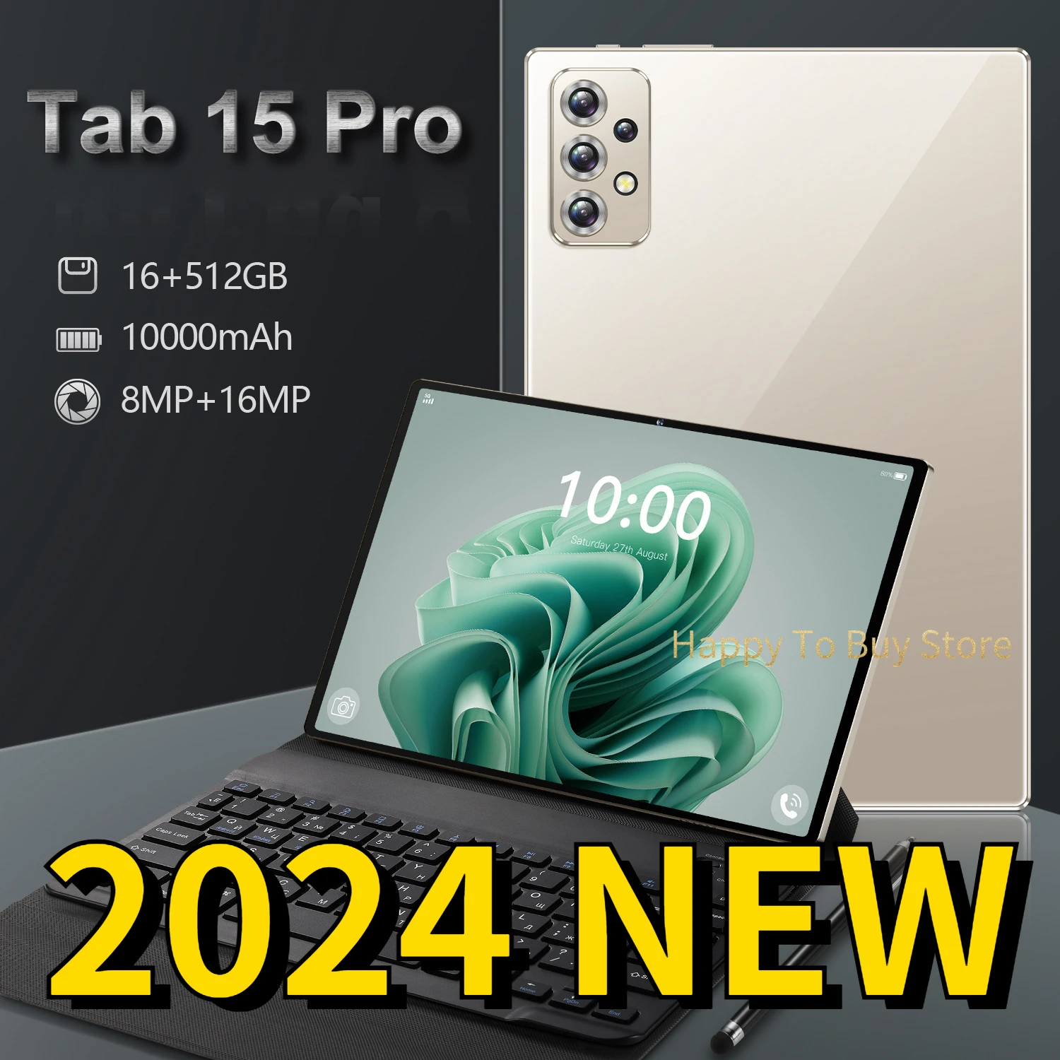 2024 Android Tablet Tab 15 Pro 10.1inch Global Tablette With Keyboard 5G Wifi Tablets 16GB 512GB Tableta PC For Work Google Play
2024 Android Tablet Tab 15 Pro 10.1inch Global Tablette With Keyboard 5G Wifi Tablets 16GB 512GB Tableta PC For Work Google Play